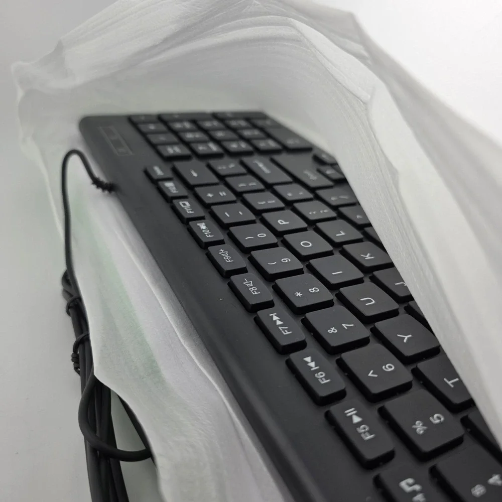 BT Wired Optical Mouse and Keyboard Set USB Full Size‎